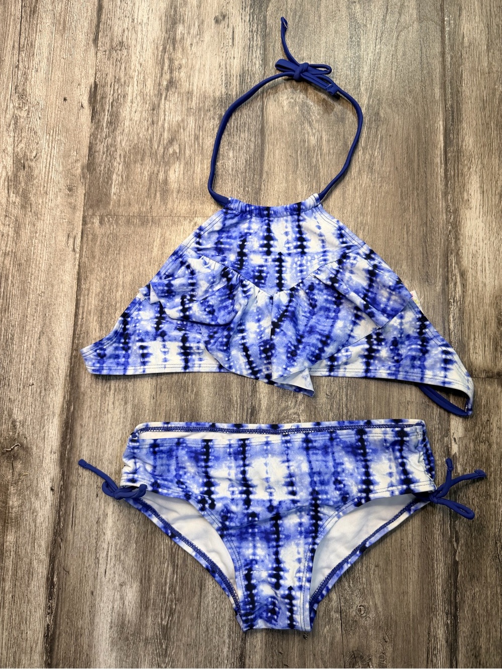 Dakini Girls Blue and White Swim Bottoms